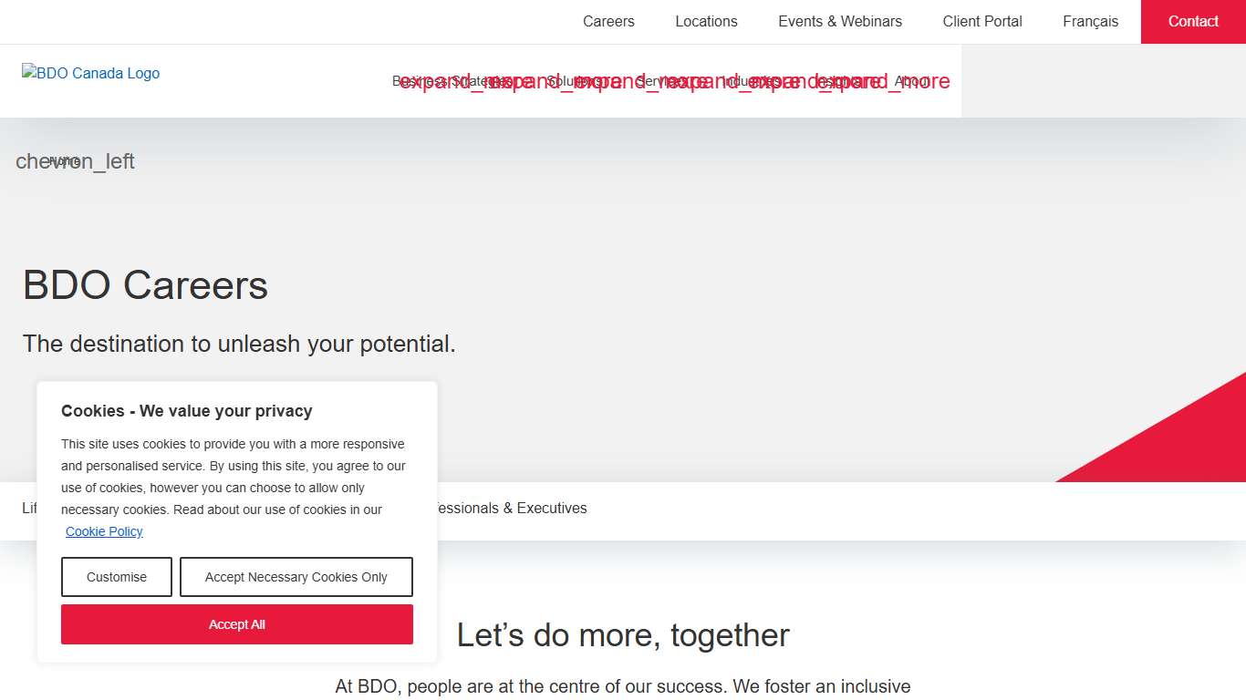 BDO Careers BDO Canada